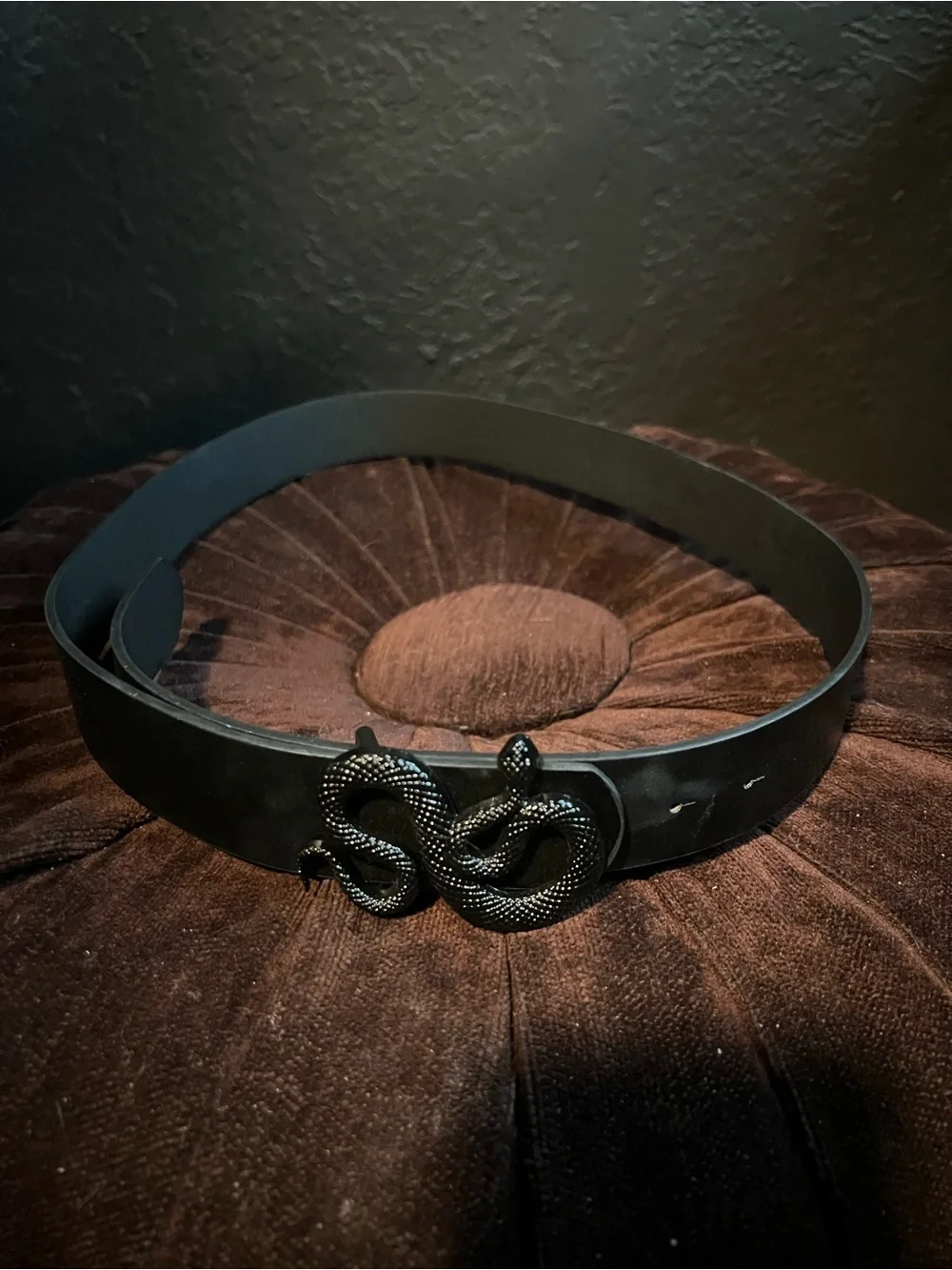 Black Snake Buckle Belt